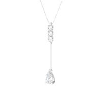 Collier Ama Femme in Or blanc Diamante Lab Grown AMA-GI-2061-16 CT.1,48